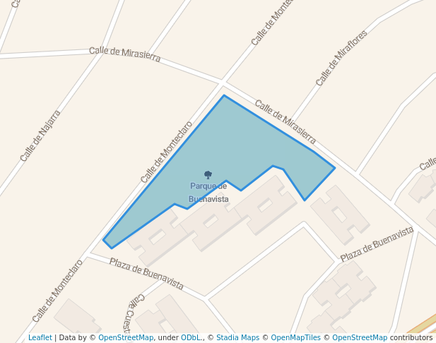 walking in Parque de Buenavista map in Navalcarnero