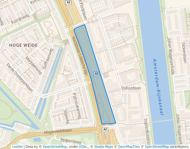 walking in Willem-Alexanderpark map in Utrecht