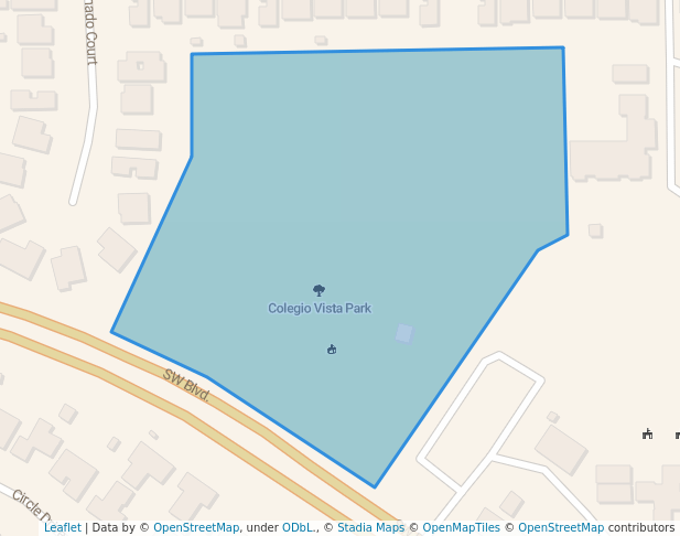 walking in Colegio Vista Park map in Rohnert Park