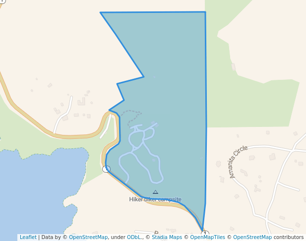 walking in Stillwater Cove Regional Park map in Jenner