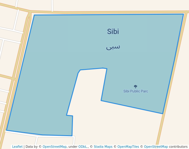 Sibi Public Parc in Sibi | Map and Routes