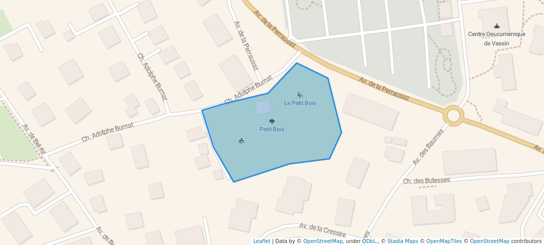 walking in Petit Bois map in La Tour-de-Peilz
