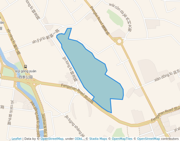 walking in 凤岭公园 map in Fo Shan Shi