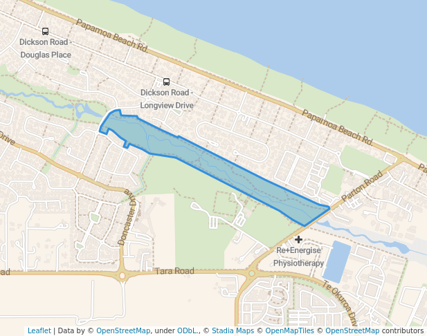 walking in Wairakei Reserve map in Papamoa