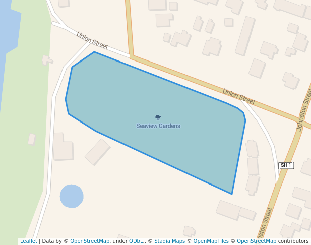 walking in Seaview Gardens map in Foxton