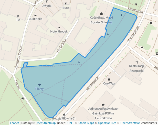 Planty - Ogród przy Gródku