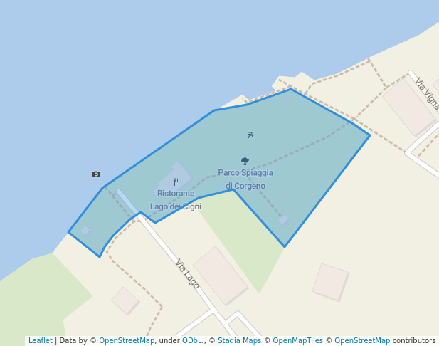 Parco Spiaggia di Corgeno