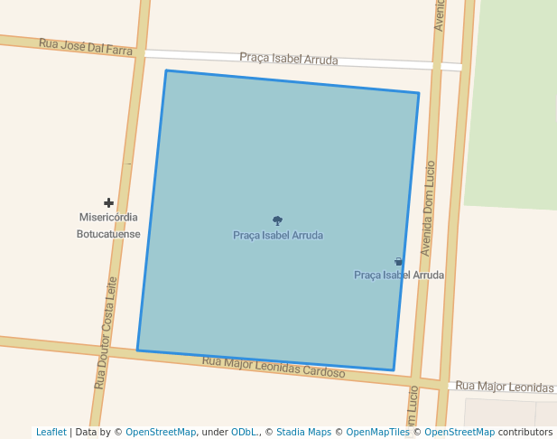 Praça Isabel Arruda in Botucatu | Map and Routes
