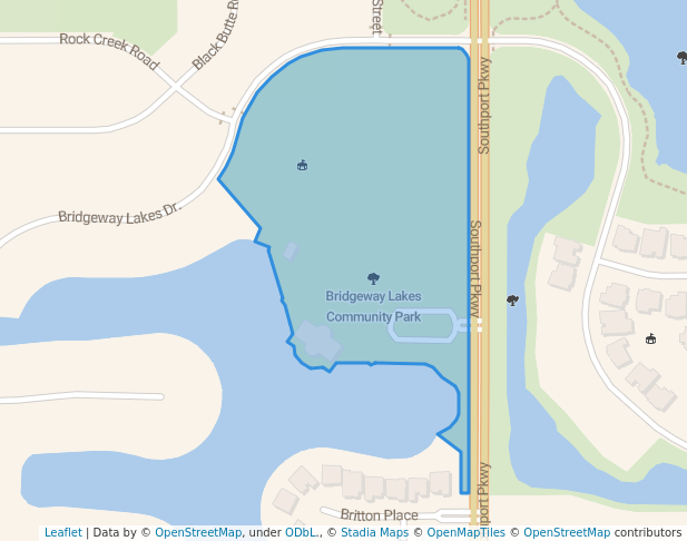 walking in Bridgeway Lakes Community Park map in West Sacramento