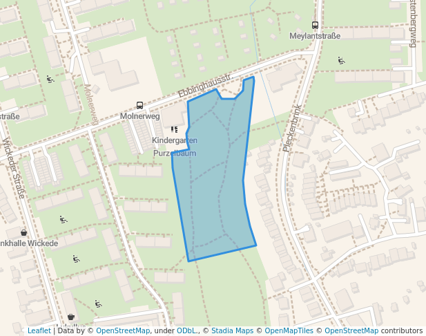 walking in Garten der Generationen map in Dortmund