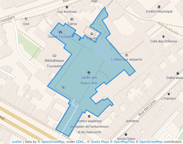 Jardin des Beaux-Arts