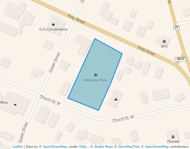 walking in Memorial Park map in Delhi