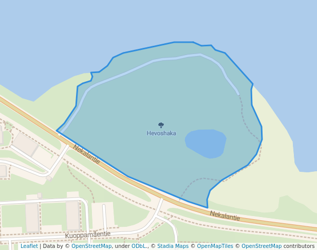 walking in Hevoshaka map in Tampere