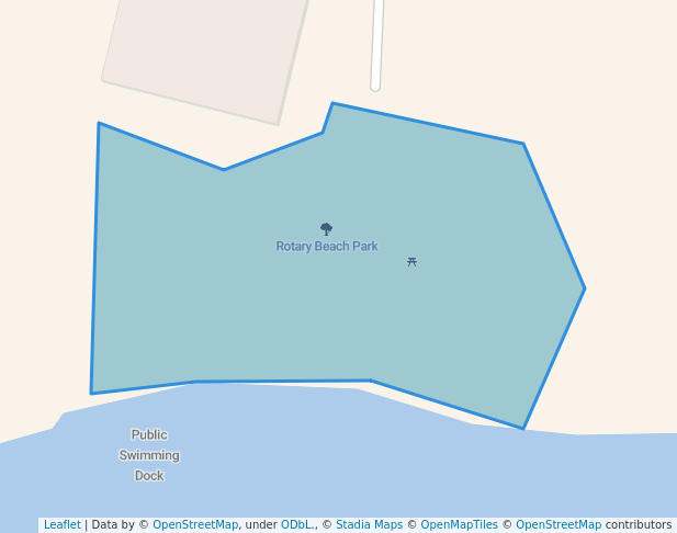 walking in Rotary Beach Park map in Eganville