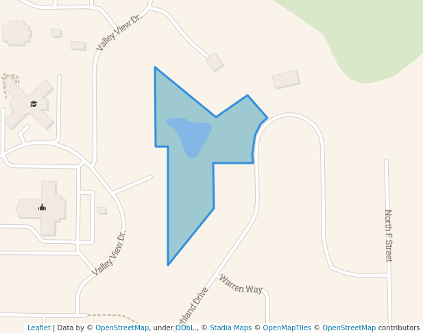 walking in Mills Park map in Arkansas City