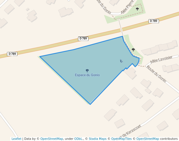 Espace du Gonio in Plouzané | Map and Routes