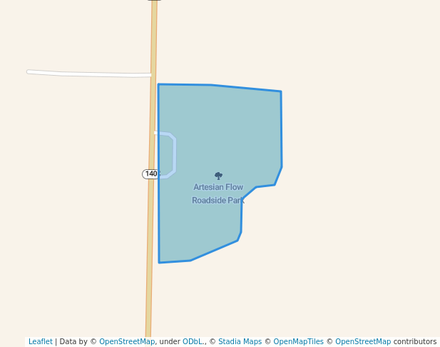 walking in Artesian Flow Roadside Park map in Watervliet