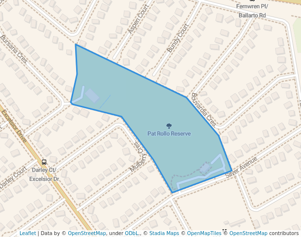 Pat Rollo Reserve in Frankston North | Map and Routes