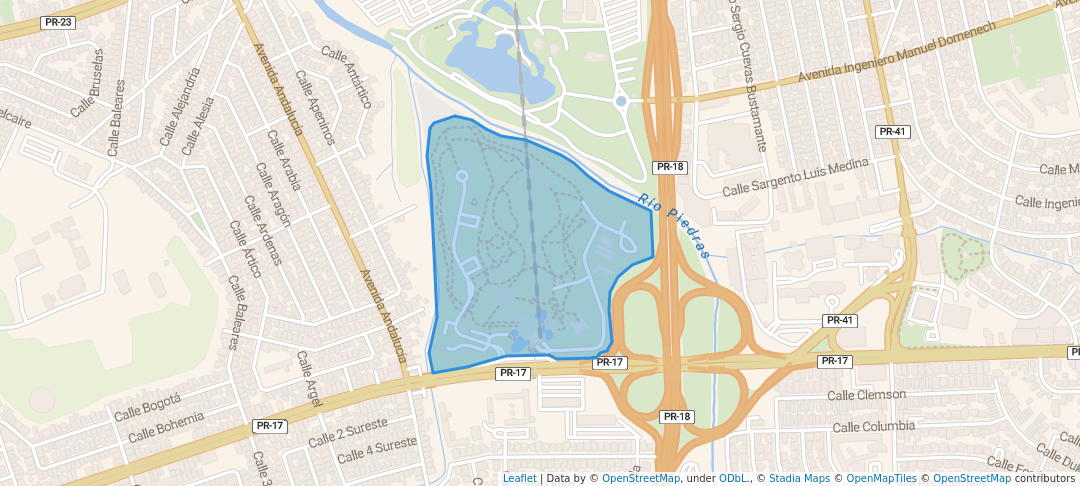 walking in Parque Luis Muñoz Marín map in San Juan