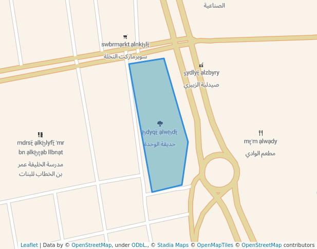 حديقة الوحدة in Seiyun | Map and Routes