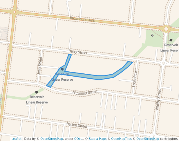 Reservoir Linear Reserve