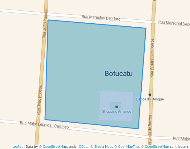 Praça Comendador Emílio Peduti in Botucatu | Map and Routes