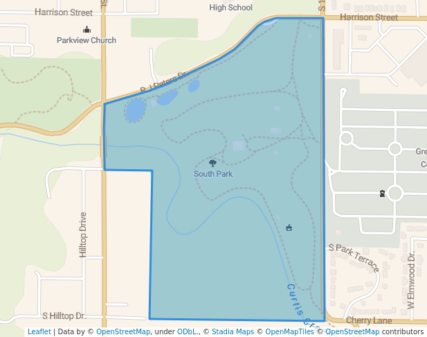 walking in South Park map in Quincy