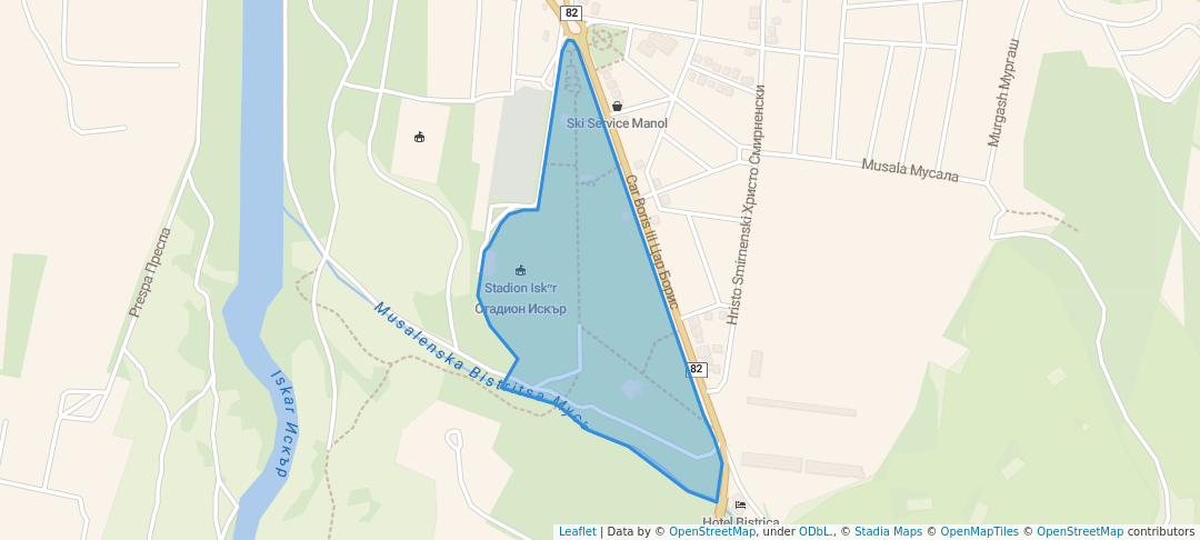 walking in Туристическа градина map in София