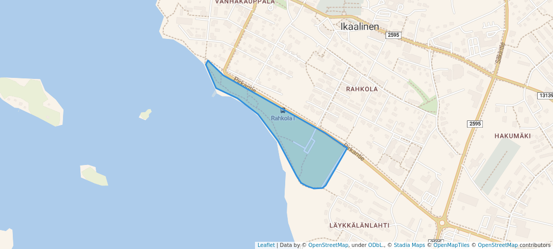 walking in Eteläpuisto map in Ikaalinen