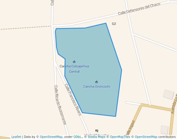 walking in Parque Colcapirhua Central map in Colcapirhua