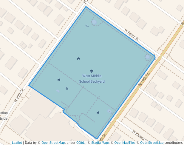 West Middle School Backyard