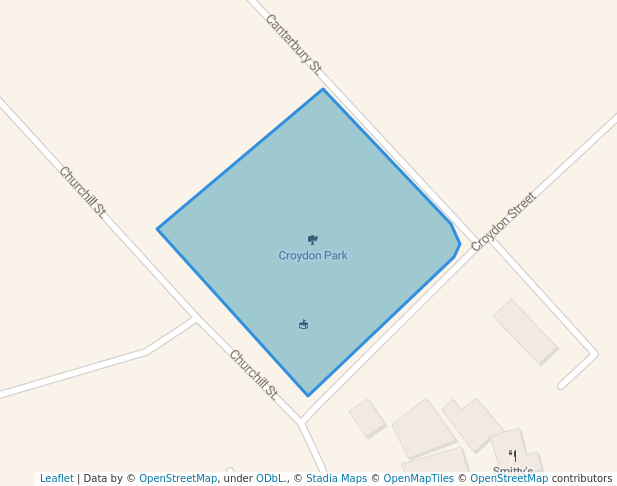 walking in Croydon Park map in Chatham