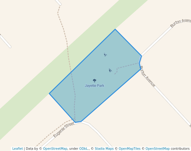 walking in Jayette Park map in Chatham