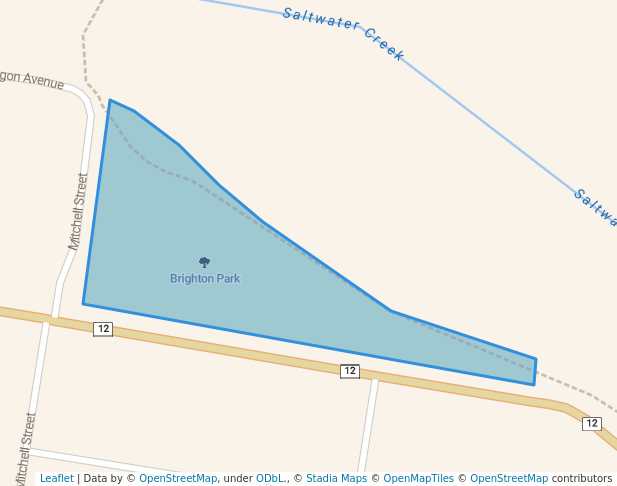 walking in Brighton Park map in South West Rocks