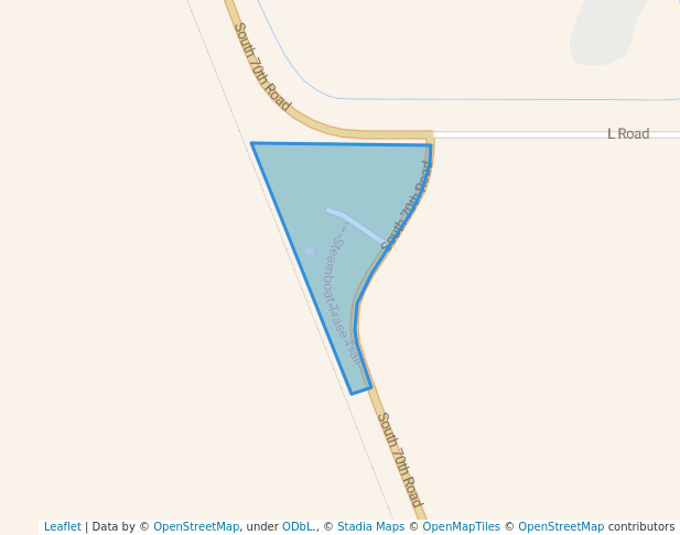 walking in Steamboat Trace Arbor Station Trailhead map in Nebraska City