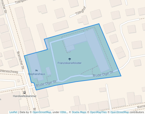 walking in Franziskanerkloster map in Osnabrück