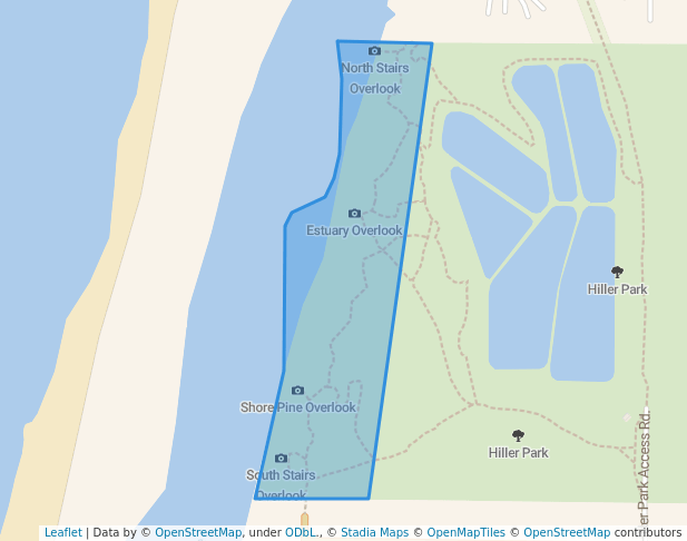 walking in Mad River Bluffs map in McKinleyville