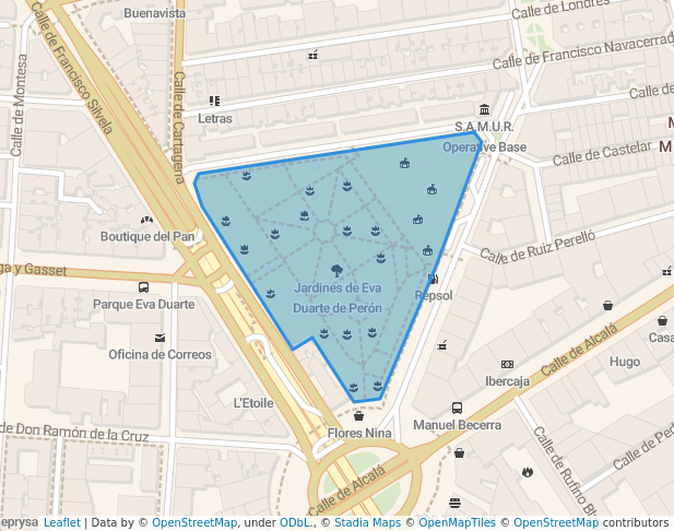 Jardines de Eva Duarte de Perón