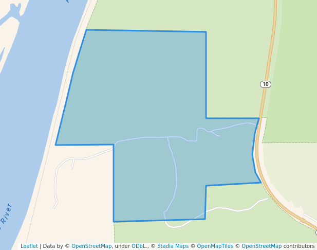 walking in Gruber Off-road Vehicle County Park map in Muskogee