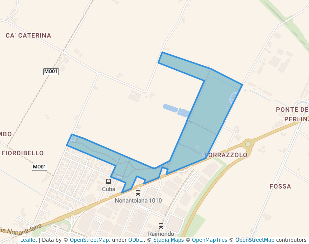 walking in Parco Torrazzi map in Modena