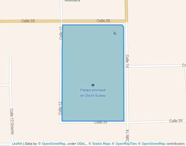 Parque principal de Chichí Suárez