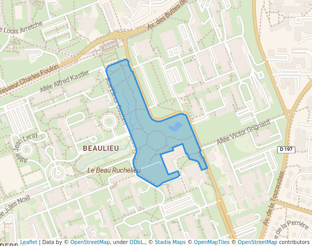 Croix Verte de Beaulieu in Rennes | Map and Routes