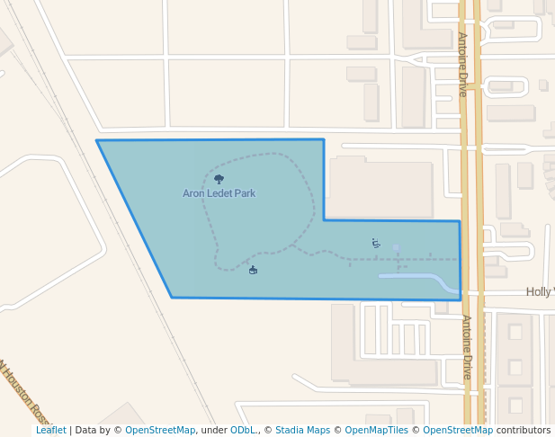 Aron Ledet Park in Houston | Map and Routes