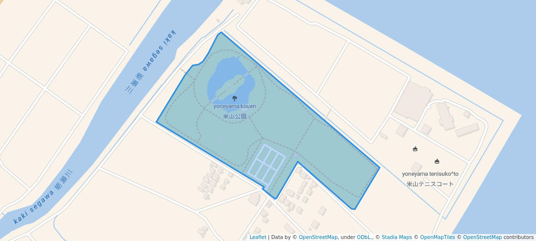 walking in 米山公園 map in Nakatsu