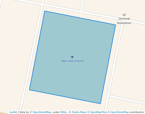 walking in Ram Leela Ground map in Lucknow