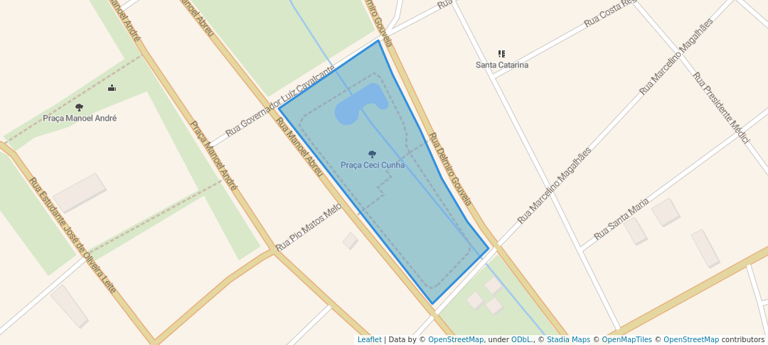 walking in Praça Ceci Cunha map in Arapiraca