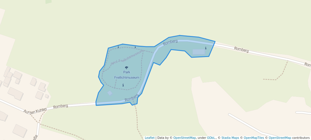 walking in Park Freilichtmuseum map in Bad Bentheim