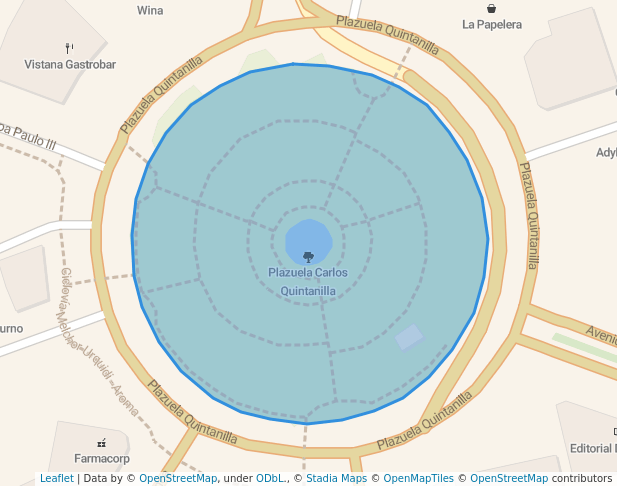 walking in Plazuela Quintanilla map in Cochabamba