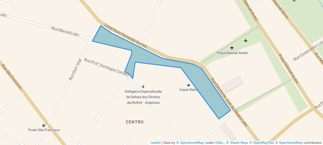 walking in Praça Marques da Silva map in Arapiraca