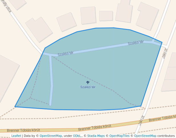 walking in Szalézi tér map in Szombathely